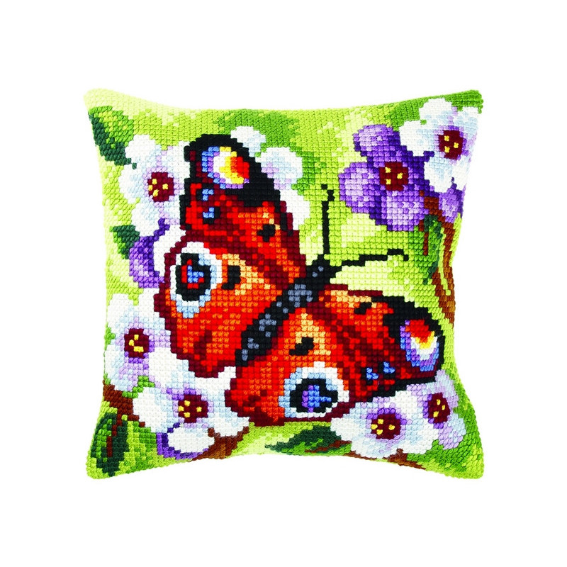 Kreuzstichkissen Schmetterling 3 Kreuzstichkissen Schmetterling 3
