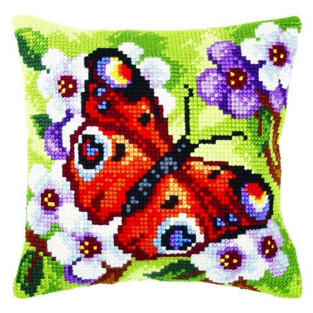 Orchidea Coussin à broder Papillon 3