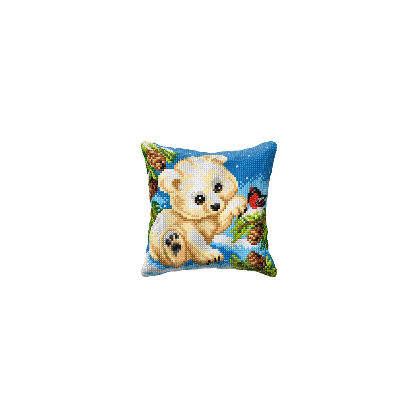 Orchidea Stitch Cushion kit  little bear