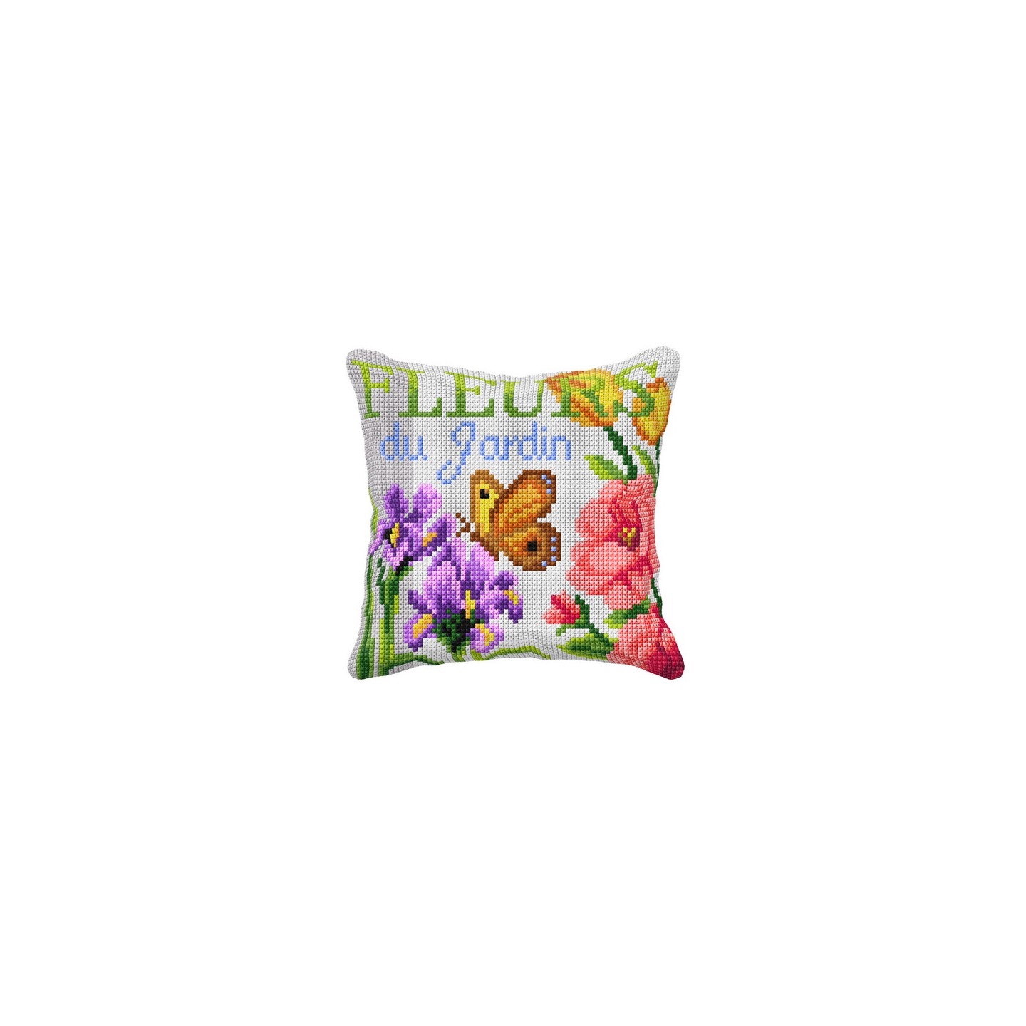 Orchidea Coussin à broder Fleurs du jardin