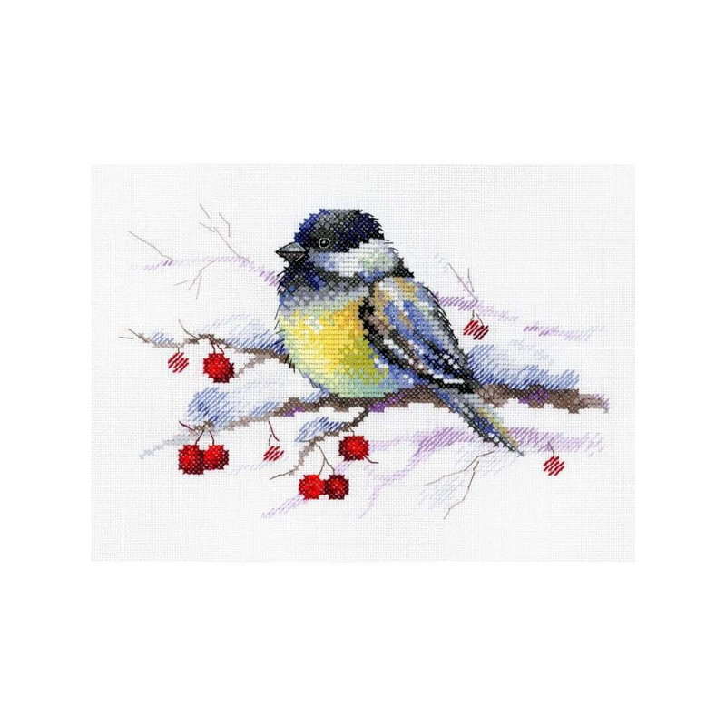 Embroidery kit Pensive tit Embroidery kit Pensive tit