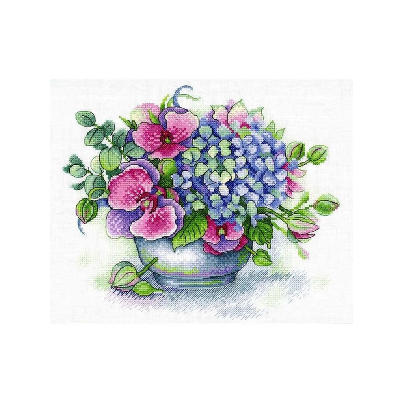 Kit de broderie Bouquet de souvenirs