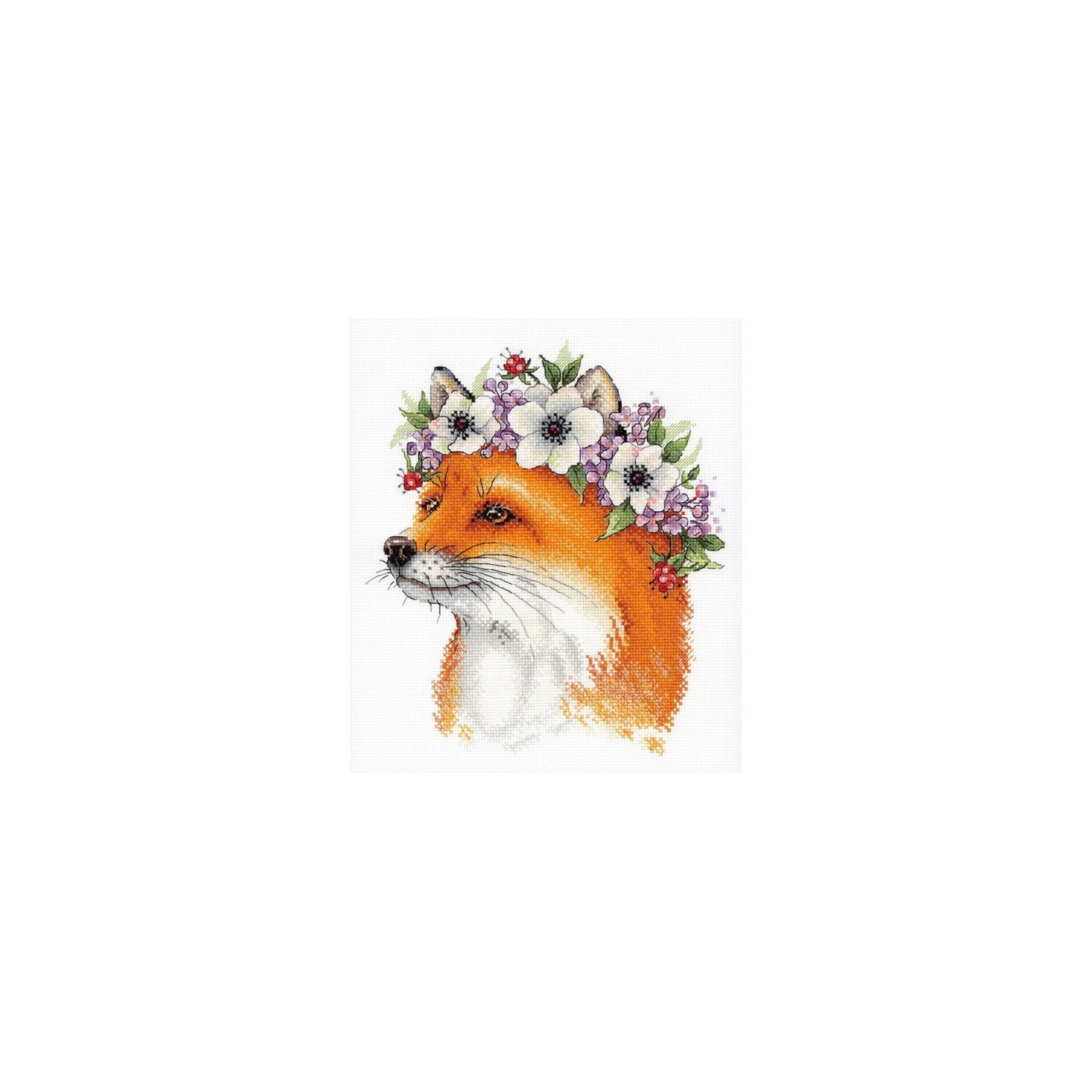 Aquarelle Borduurpakket Vos