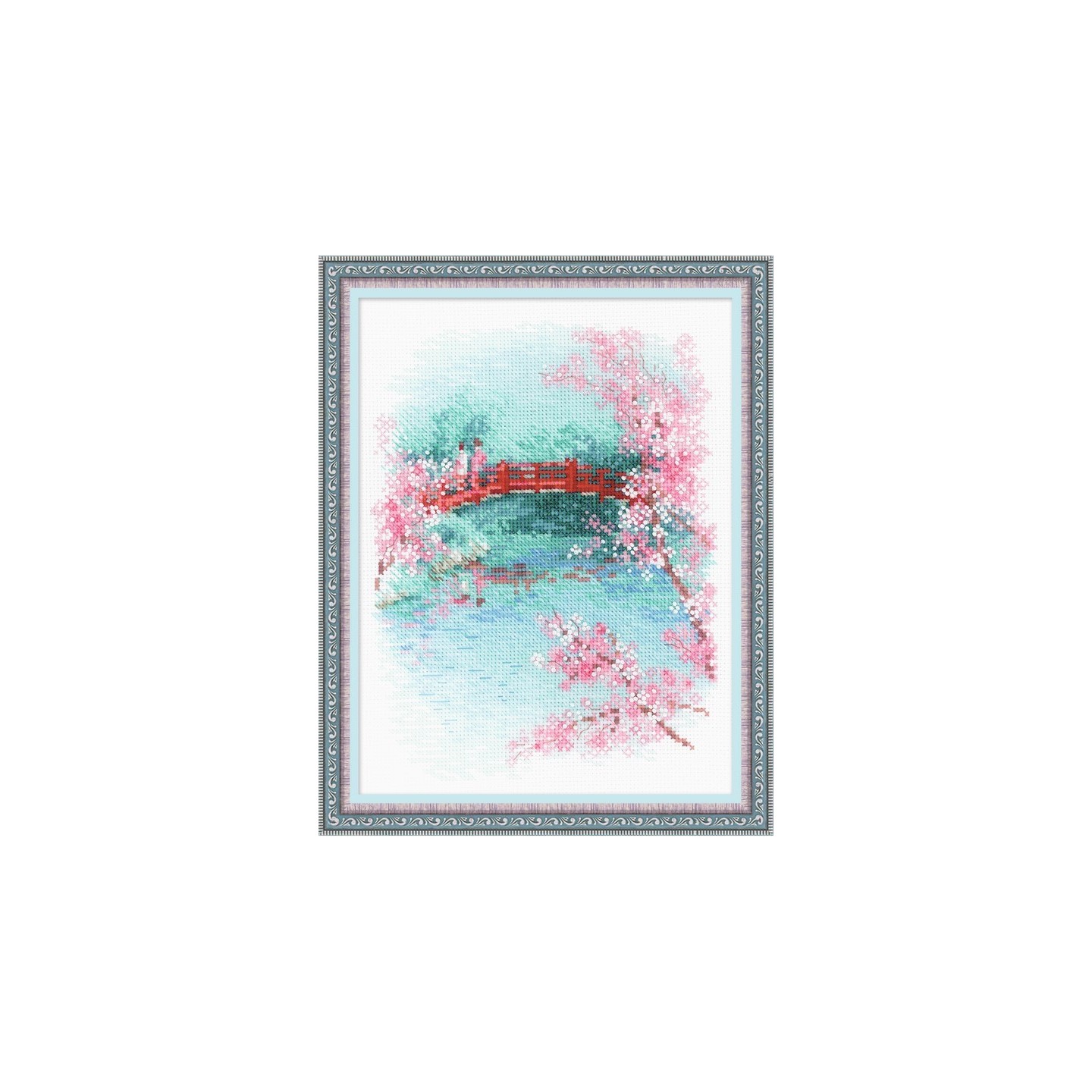 Riolis Stickset Sakura – Orientalische Kreuzstichkunst