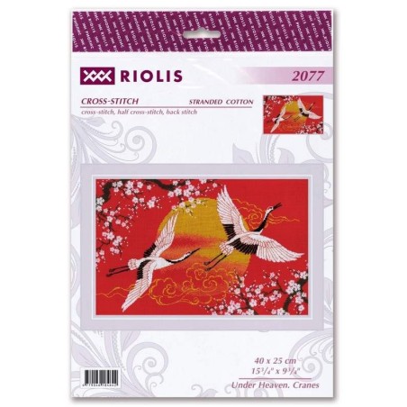 Embroidery kit Under Heaven. Cranes