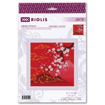 Kit de broderie Riolis Sous le Ciel - Point de croix oriental