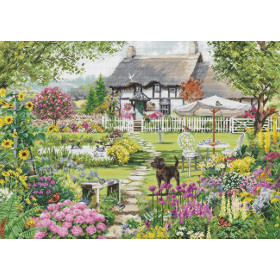 Luca-S Embroidery kit Cottage garden