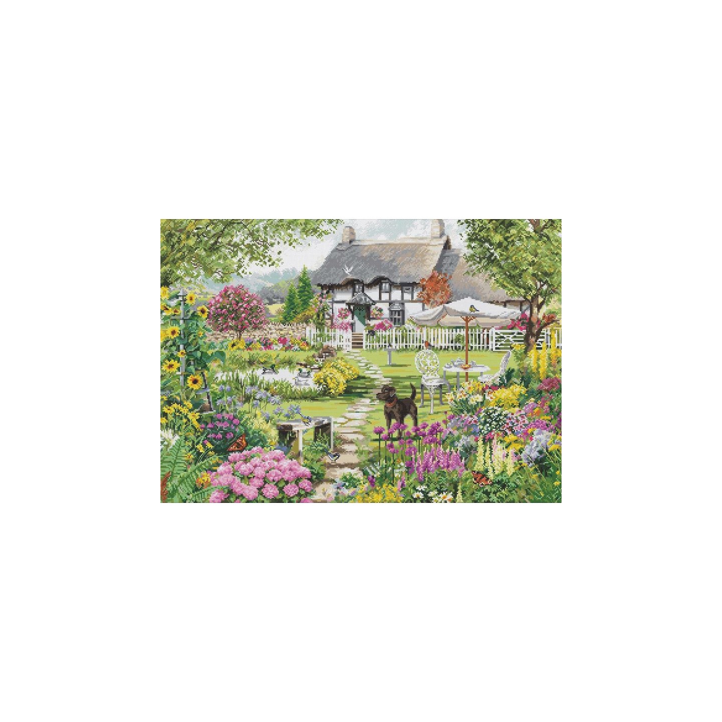 Luca-S Kit de broderie Cottage garden