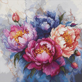 Luca-S Kit de broderie King of flowers