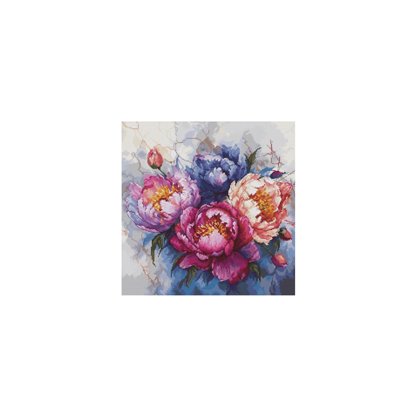 Luca-S Kit de broderie King of flowers