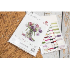 Stickset Strauß Tulpen
