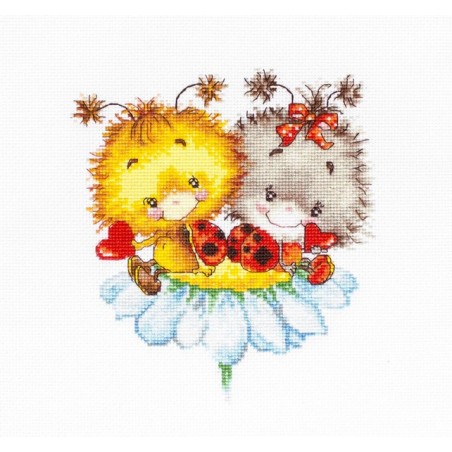 Luca-S Kit de broderie Coccinelle