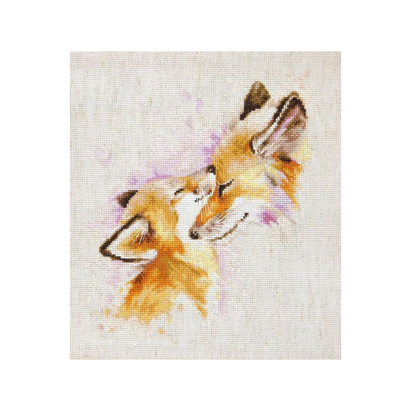 Luca-S Embroidery kit Foxes