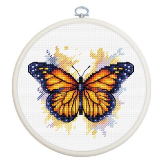 Luca-S Kit de broderie Papillon monarque
