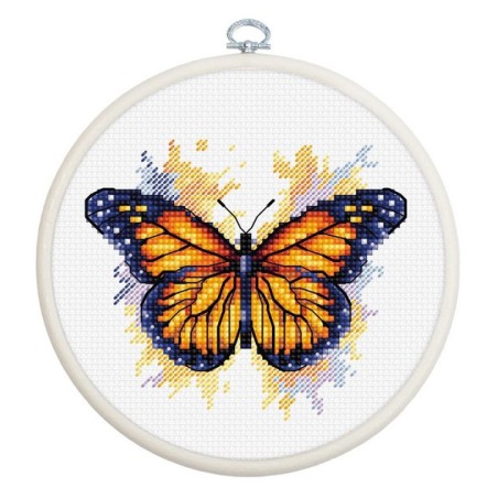 Luca-S Kit de broderie Papillon monarque
