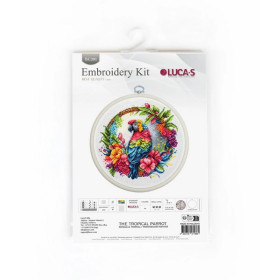 Kit de broderie Perroquet tropical