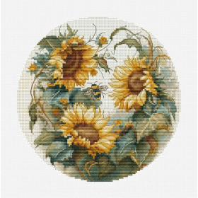 Embroidery kit Sunflowers 3