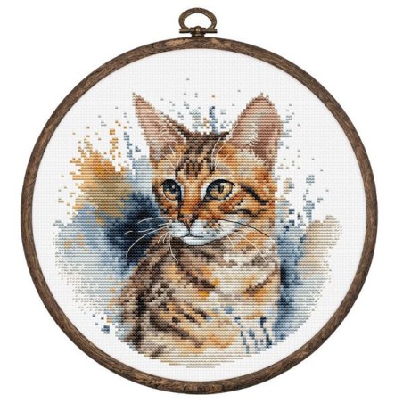 Luca-S Kit de broderie Chat du Bengale