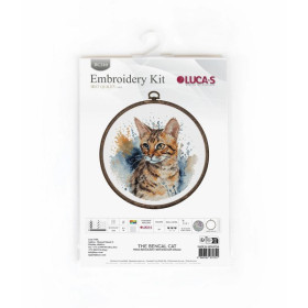 Embroidery kit Bengal cat