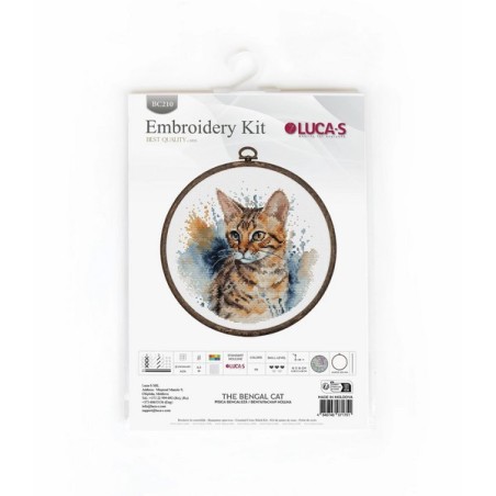 Kit de broderie Chat du Bengale