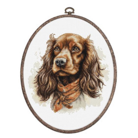 Luca-S Embroidery kit Cocker spaniel