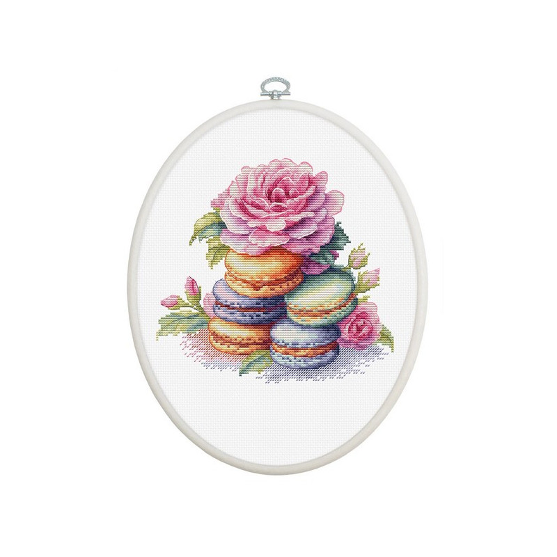 Embroidery kit French macarons Embroidery kit French macarons