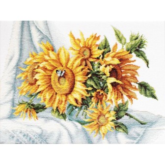 Luca-S Stickset Sunflowers
