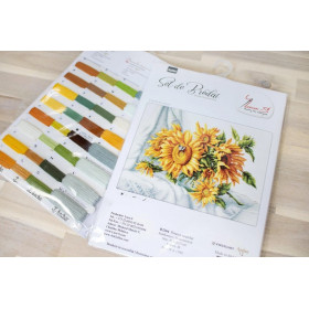 Borduurpakket zonnebloemen 2
