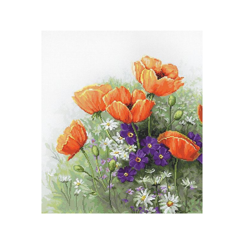 Luca-S Embroidery kit Poppies 5