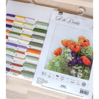 Luca-S Kit de broderie Coquelicots 5