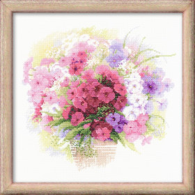 Riolis Kit de broderie Phlox aquarelle