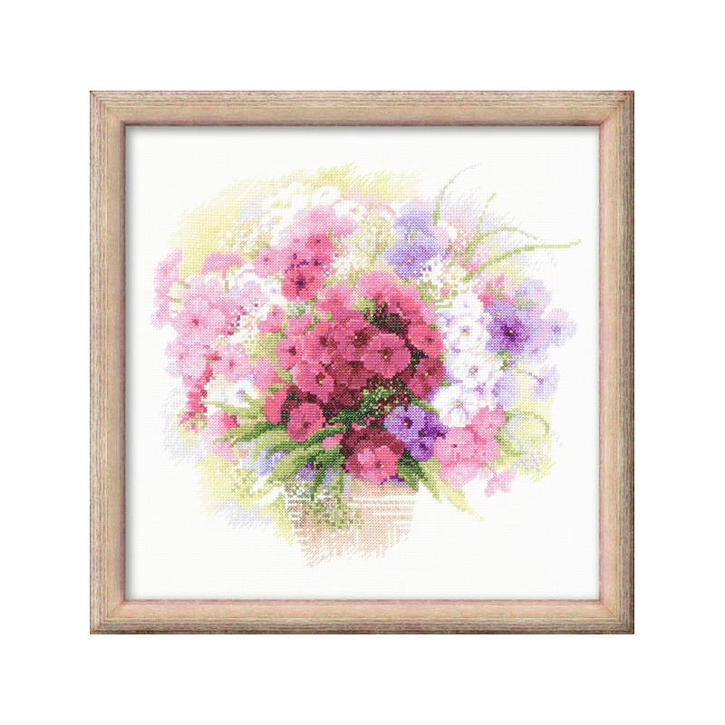 Embroidery kit Watercolor Phlox Embroidery kit Watercolor Phlox