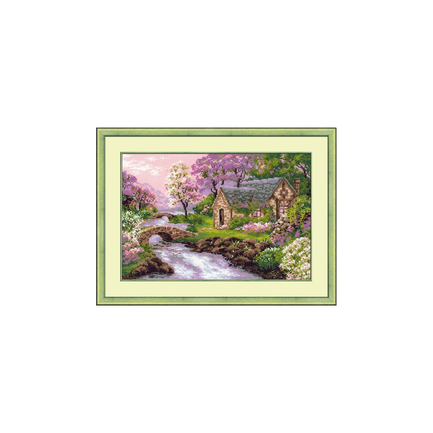 Riolis Kit de broderie La vue du printemps