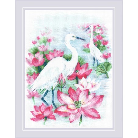 Riolis Embroidery kit Lotus Field.