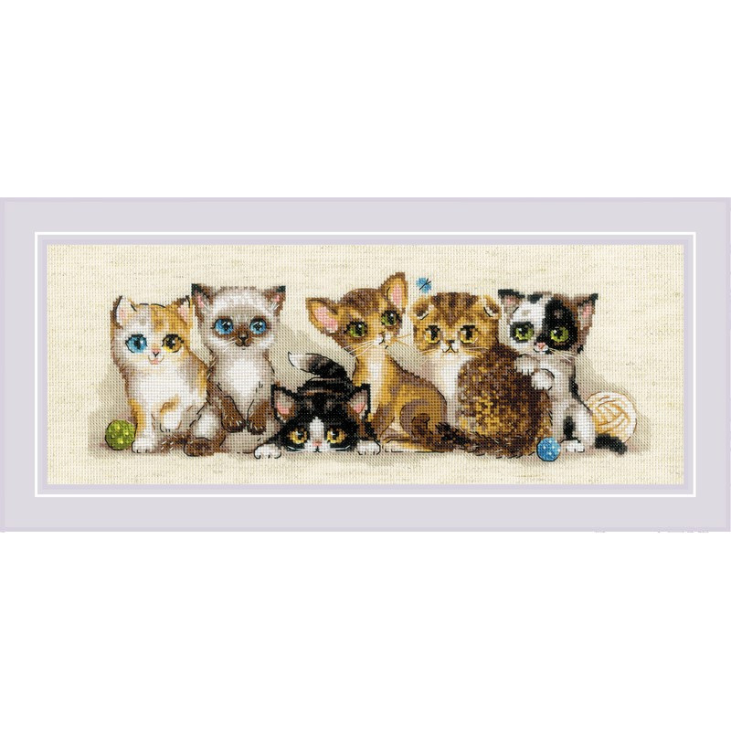 Kit de broderie Chatons Kit de broderie Chatons
