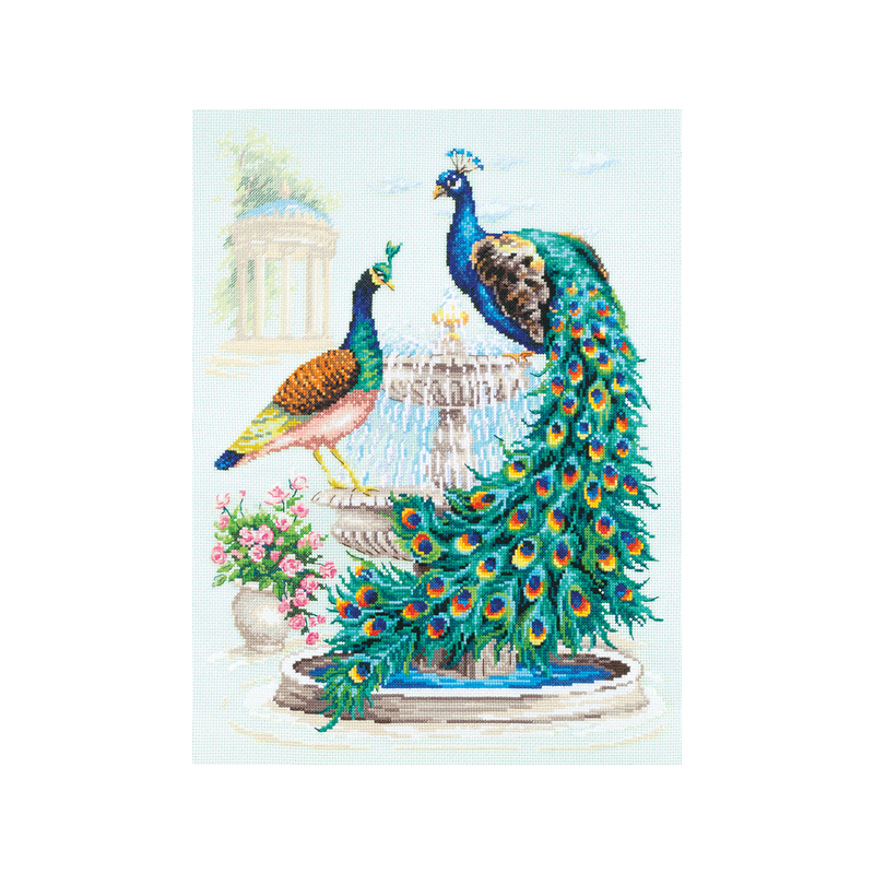 Kit de broderie Paons Kit de broderie Paons