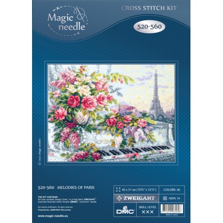 Kit de broderie Mélodies de Paris