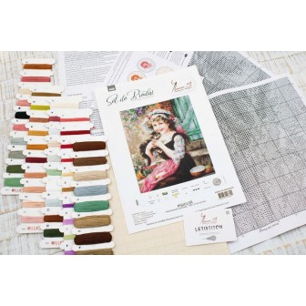 Luca-S Embroidery kit The little kitty