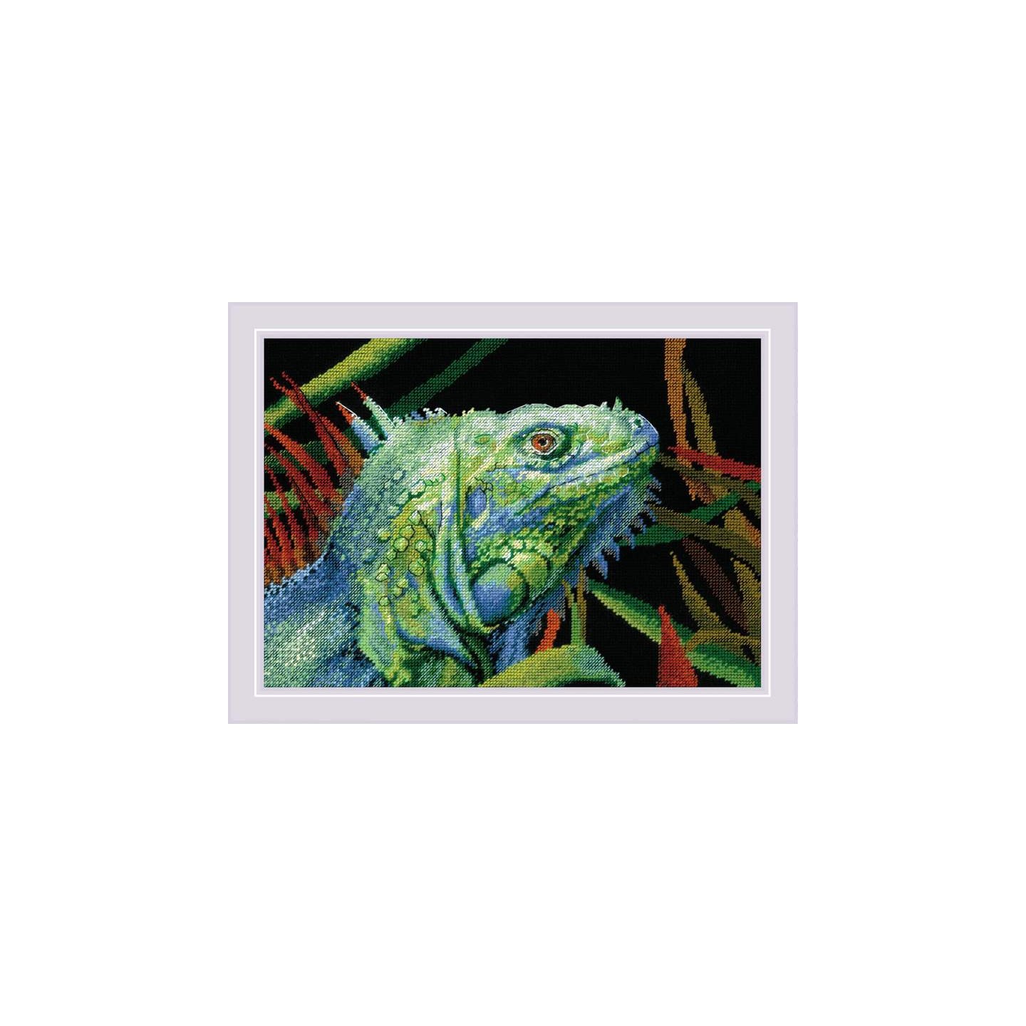 Riolis Embroidery kit Iguana