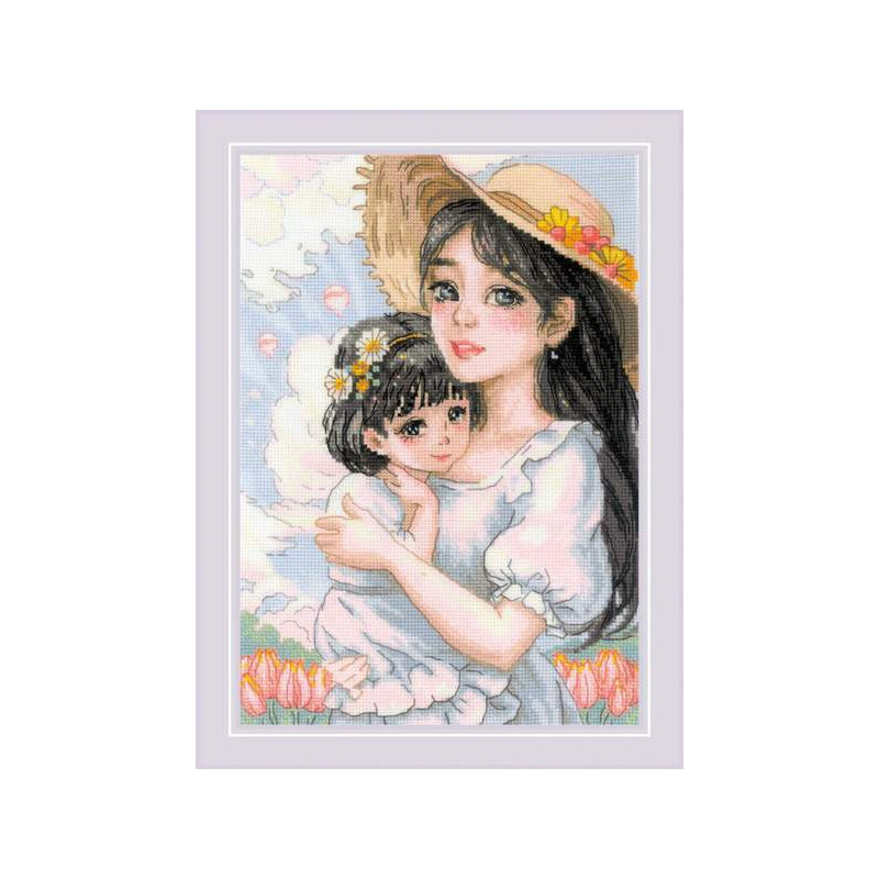 Kit de broderie Amour tendre Kit de broderie Amour tendre