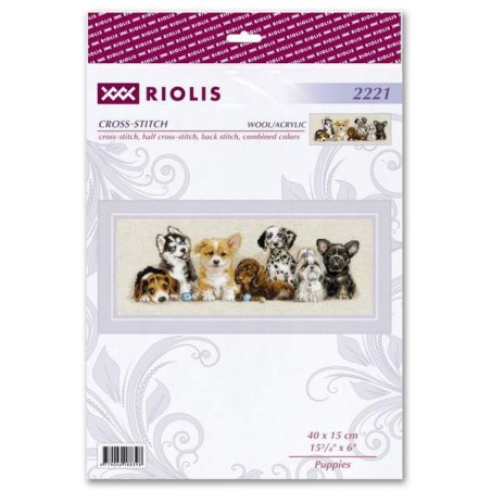 Borduurpakket Puppy's
