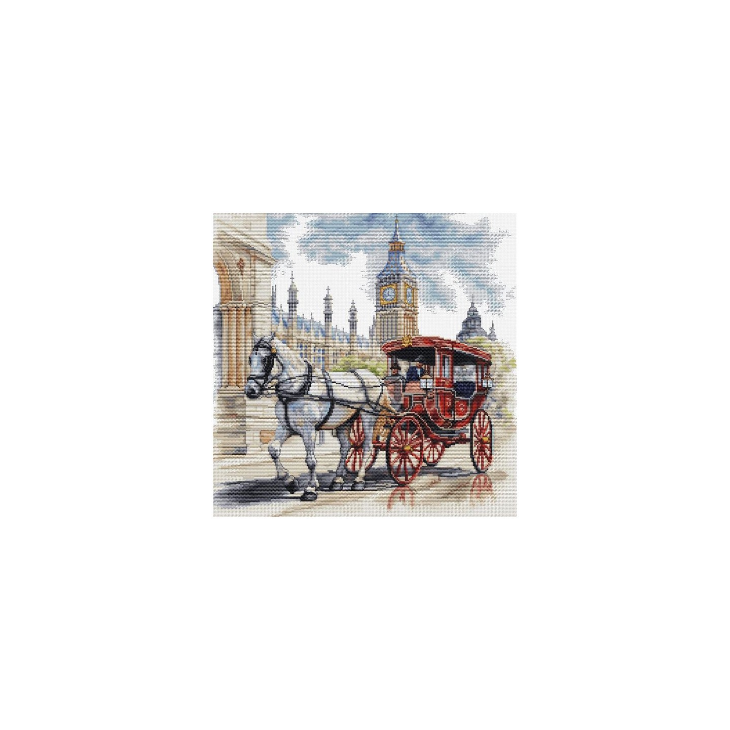 Luca-S Embroidery kit Carriage Ride
