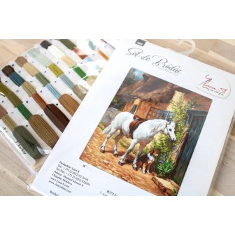 Luca-S Embroidery kit by the cottage