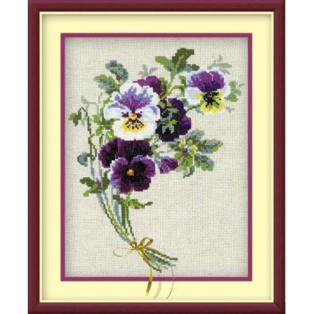 Riolis Kit de broderie Bouquet de pensées 2