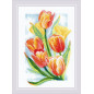 Stickset Frühlingsglühende Tulpen