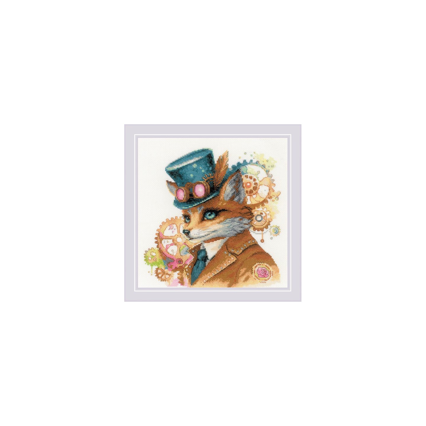 Riolis Embroidery kit Steampunk Fox