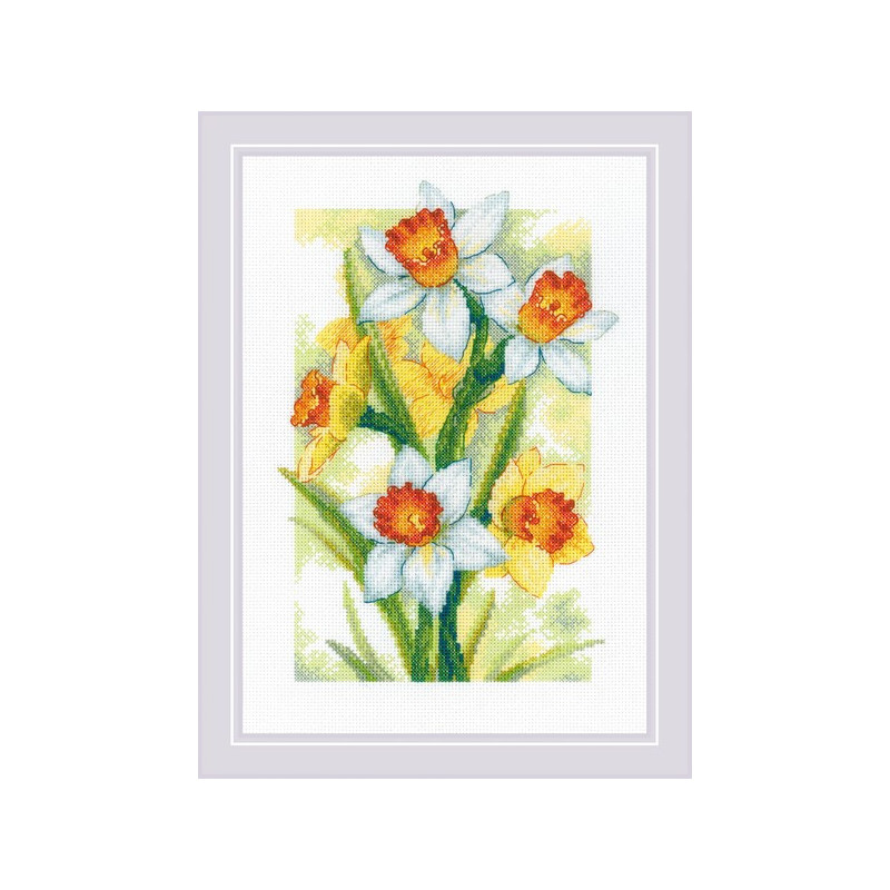 Borduurpakket Lente gloed Narcissen