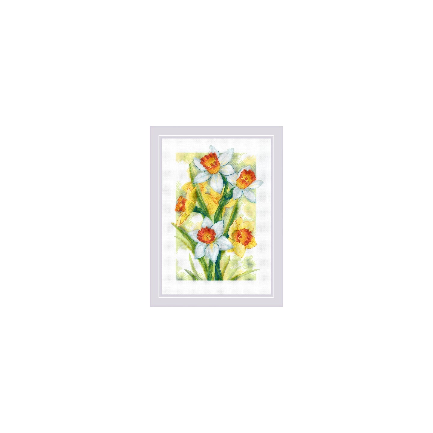 Riolis Borduurpakket Lente gloed Narcissen