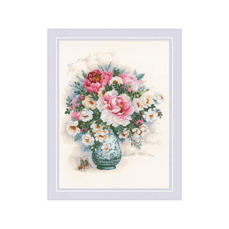 Embroidery kit Peonies and Wild Roses Embroidery kit Peonies and Wild Roses