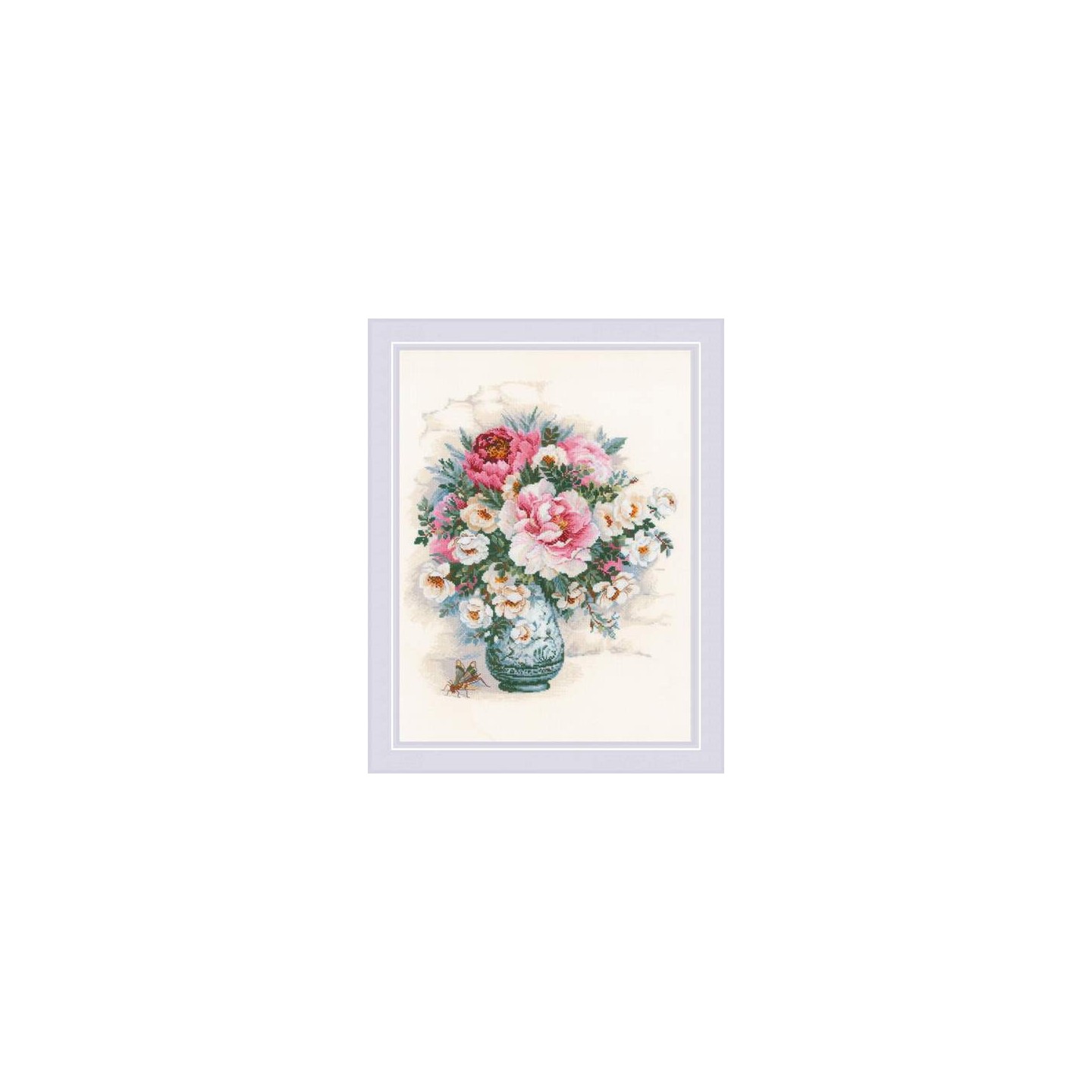 Riolis Embroidery kit Peonies and Wild Roses